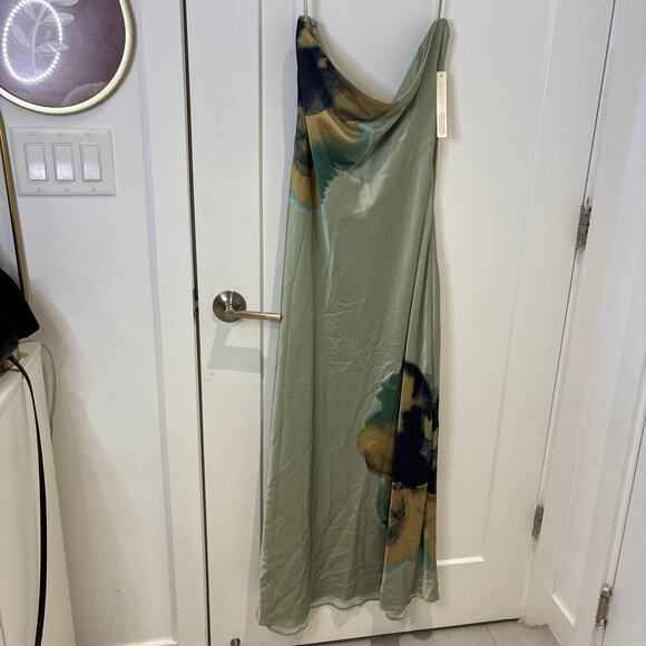 NWT Anthropologie Hutch Strapless Column Satin Maxi Dress XL - Picture 3 of 12